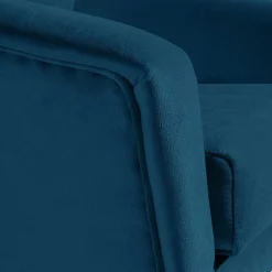 Samtvelours-Sessel in Petrol Blau - Bakra^Wohnen Sale