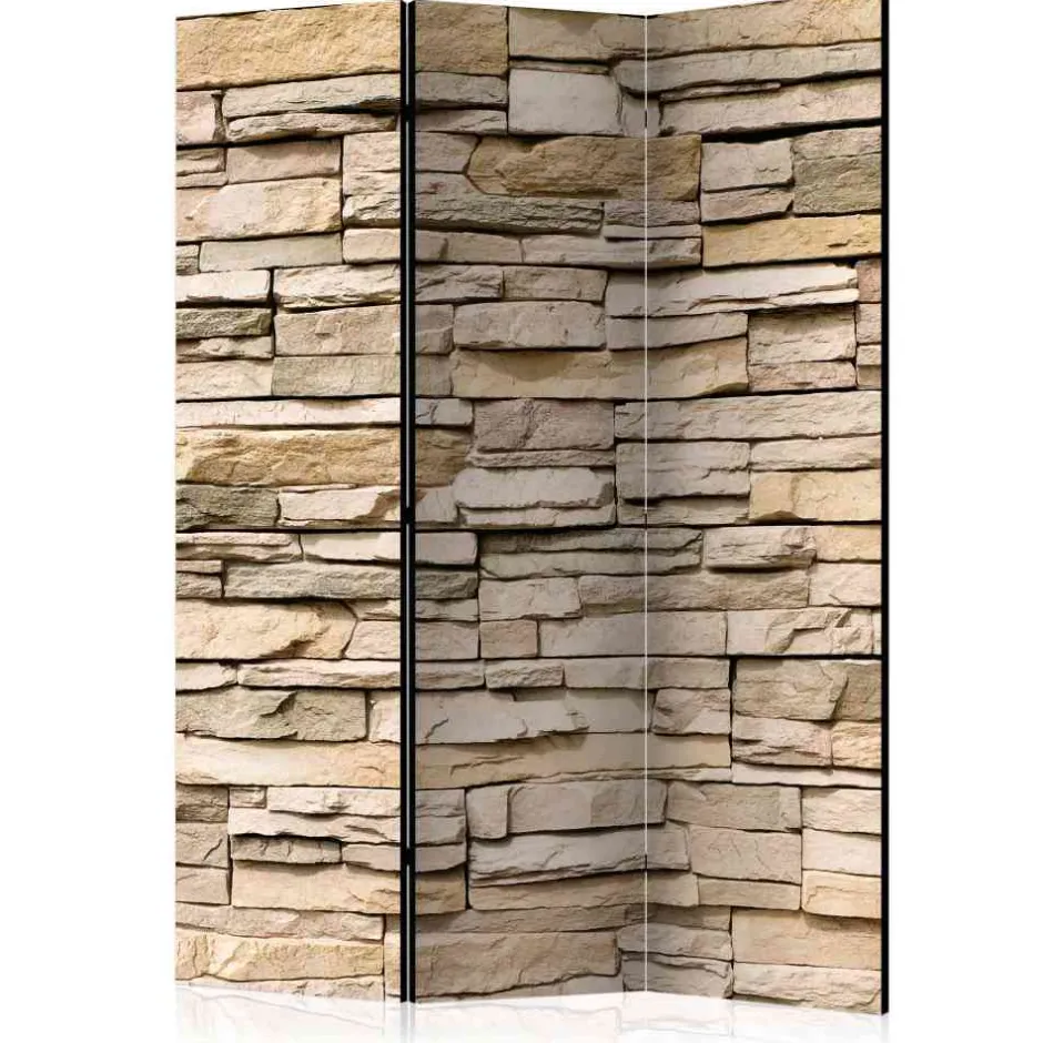 Sandstein Mauer Motiv Paravent 135x172cm - Ribadon^Wohnen Best