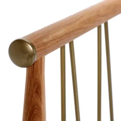 Wohnen Scandi Chic Bettgestell aus Wildeiche Honig - Abru