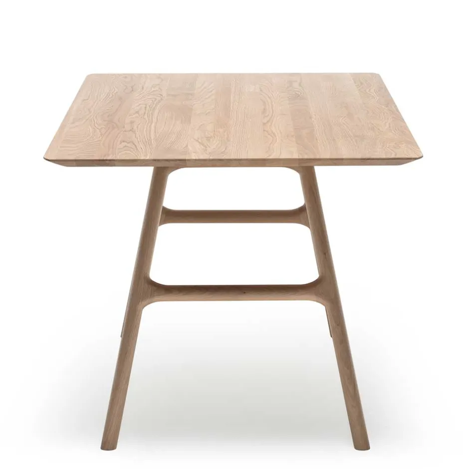 Wohnen Scandi Chic Eichentisch in Bianco geölt - Ravona