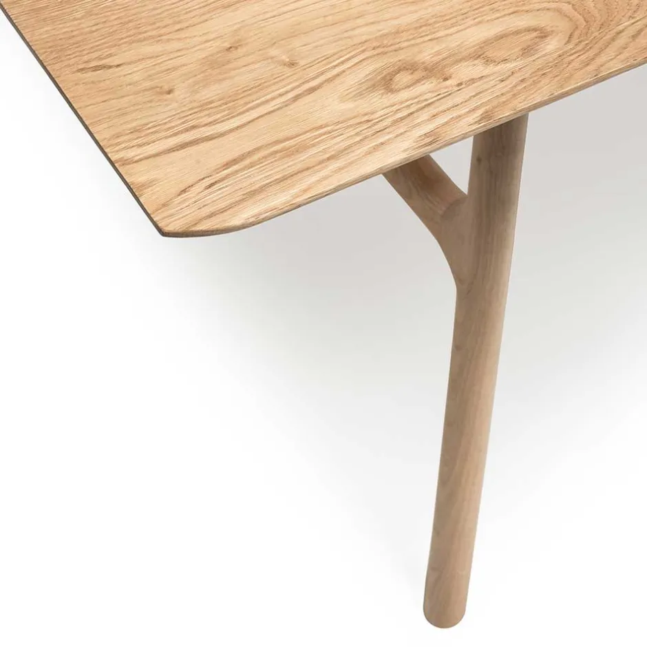 Wohnen Scandi Chic Eichentisch in Bianco geölt - Ravona