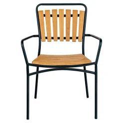 Scandi Chic Gartenstühle aus Teak Holz - Farmer (4er Set)^Wohnen Clearance