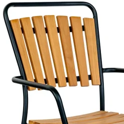 Scandi Chic Gartenstühle aus Teak Holz - Farmer (4er Set)^Wohnen Clearance