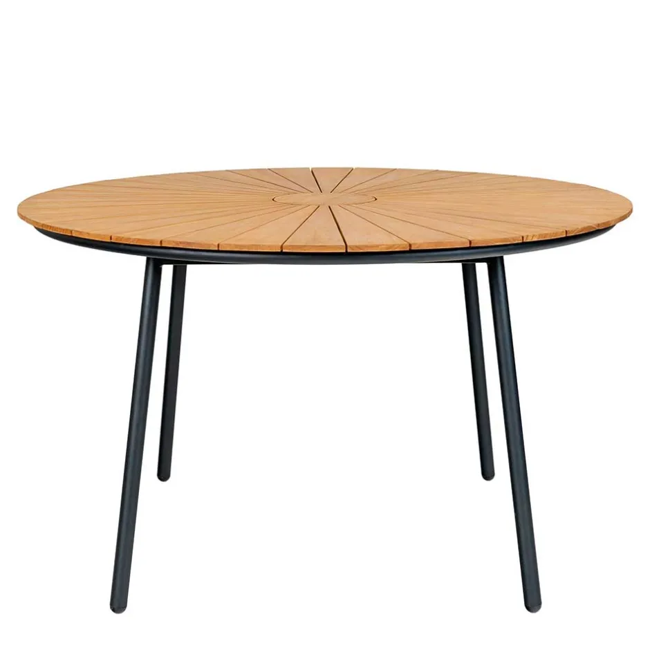 Scandi Chic Gartentisch aus Teak Massivholz - Farmer^Wohnen New