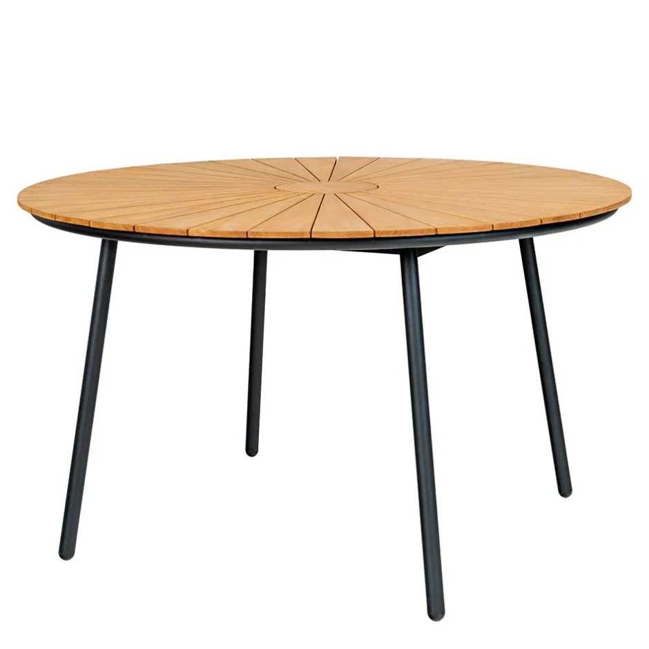 Scandi Chic Gartentisch aus Teak Massivholz - Farmer^Wohnen New