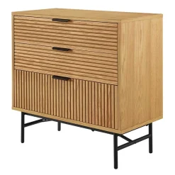 Wohnen Scandi Chic Kommode mit drei Schubladen - Piassona