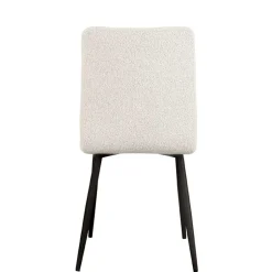 Wohnen Scandi Chic Polsterstuhl in Champagner Boucle - Acapelca