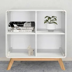 Scandi Chic Regal in Weiß mit Eiche - Kolreva^Wohnen Clearance