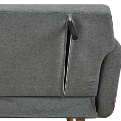 Wohnen Scandi Chic Schlafcouch in Dunkelgrau & Natur - Giorgio
