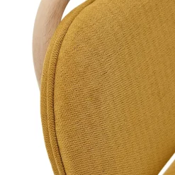 Wohnen Scandi Chic Stühle in Gelb Chenille - Quinn (2er Set)