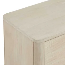 Wohnen Scandi Chic TV Lowboard in Eiche Weiß - Rosanna