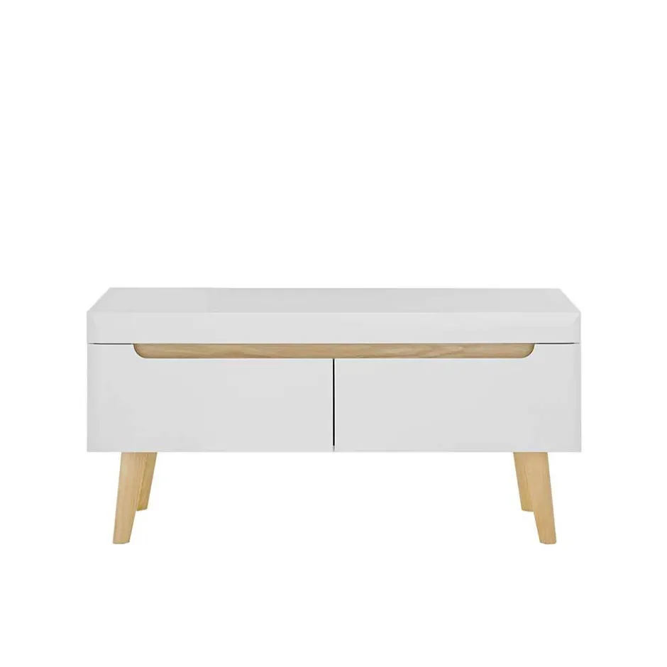 Scandi Chic TV Wohnwand Möbel - Ginko (vierteilig)^Wohnen