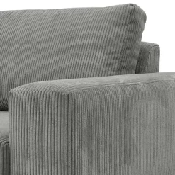 Scandi Ecksofa in Anthrazit mit Buche - Lidio^Wohnen New