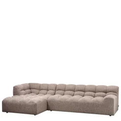 Wohnen Scandi Ecksofa in Hellbraun meliert - Niklai