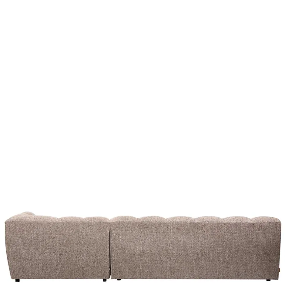 Wohnen Scandi Ecksofa in Hellbraun meliert - Niklai