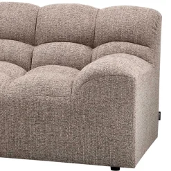 Wohnen Scandi Ecksofa in Hellbraun meliert - Niklai