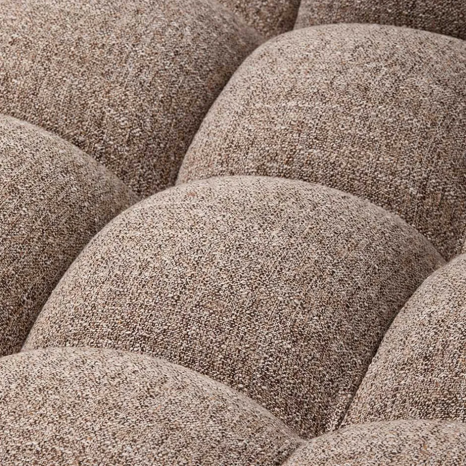 Wohnen Scandi Ecksofa in Hellbraun meliert - Niklai