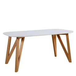 Scandi Essgruppe mit Armlehnenstühlen - Conzuela (siebenteilig)^Wohnen Discount