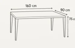 Scandi Esstisch aus Sungkai Holz - Cinisella^Wohnen New
