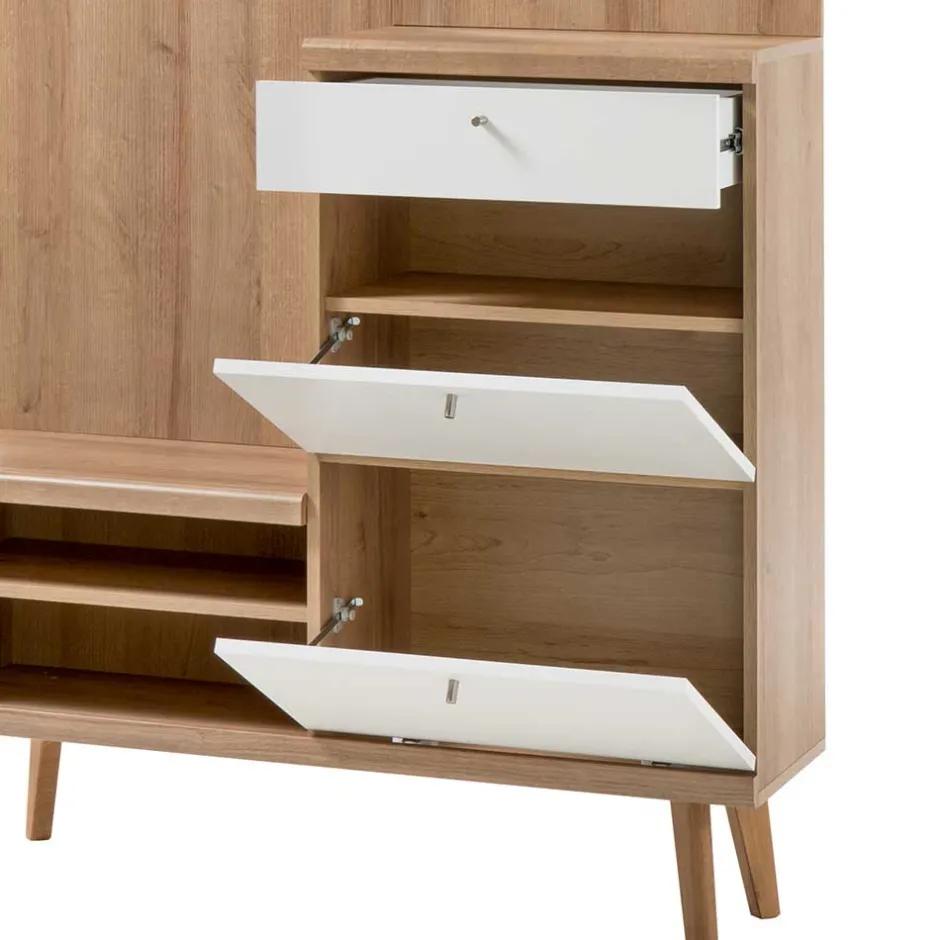 Scandi Kompaktgarderobe in 110x200x34 - Cablos^Wohnen Discount