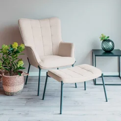 Scandi Polstersessel in Beige - Helina^Wohnen Hot