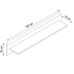 Wohnen Scandi Wohnwand Möbel als Set - Cablos (vierteilig)