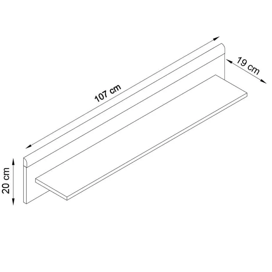 Wohnen Scandi Wohnwand Möbel als Set - Cablos (vierteilig)