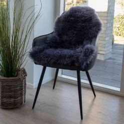 Wohnen Schaf Echtfell in Grau - Vericia