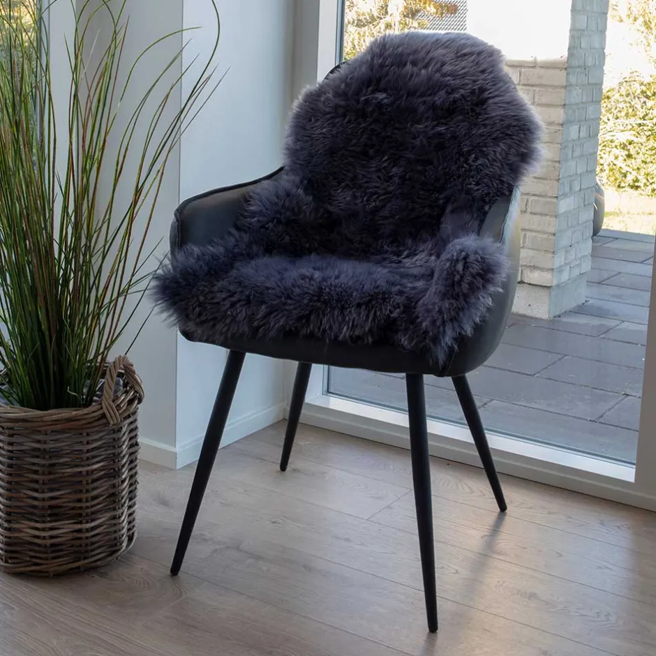 Wohnen Schaf Echtfell in Grau - Vericia