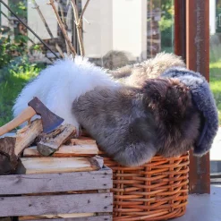 Wohnen Schaf Echtfell in Grau - Vericia