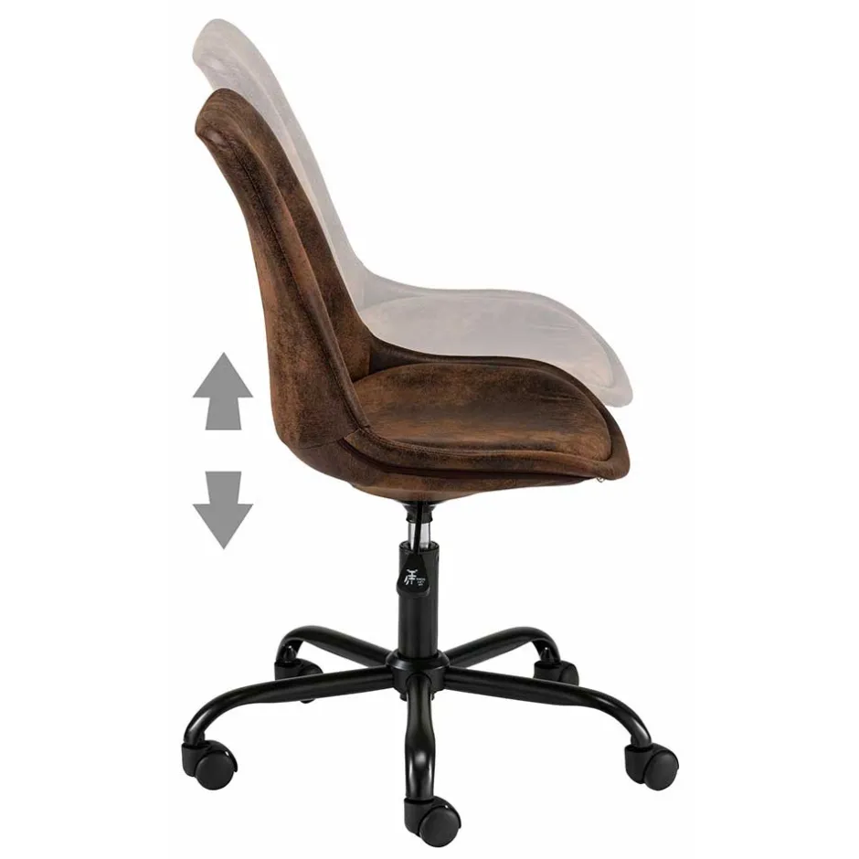 Schalensitz Drehstuhl in Braun - Ostora^Wohnen Hot