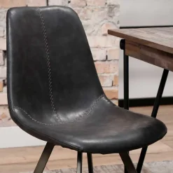 Wohnen Schalensitz Stühle in Schwarz - Carlotte (4er Set)