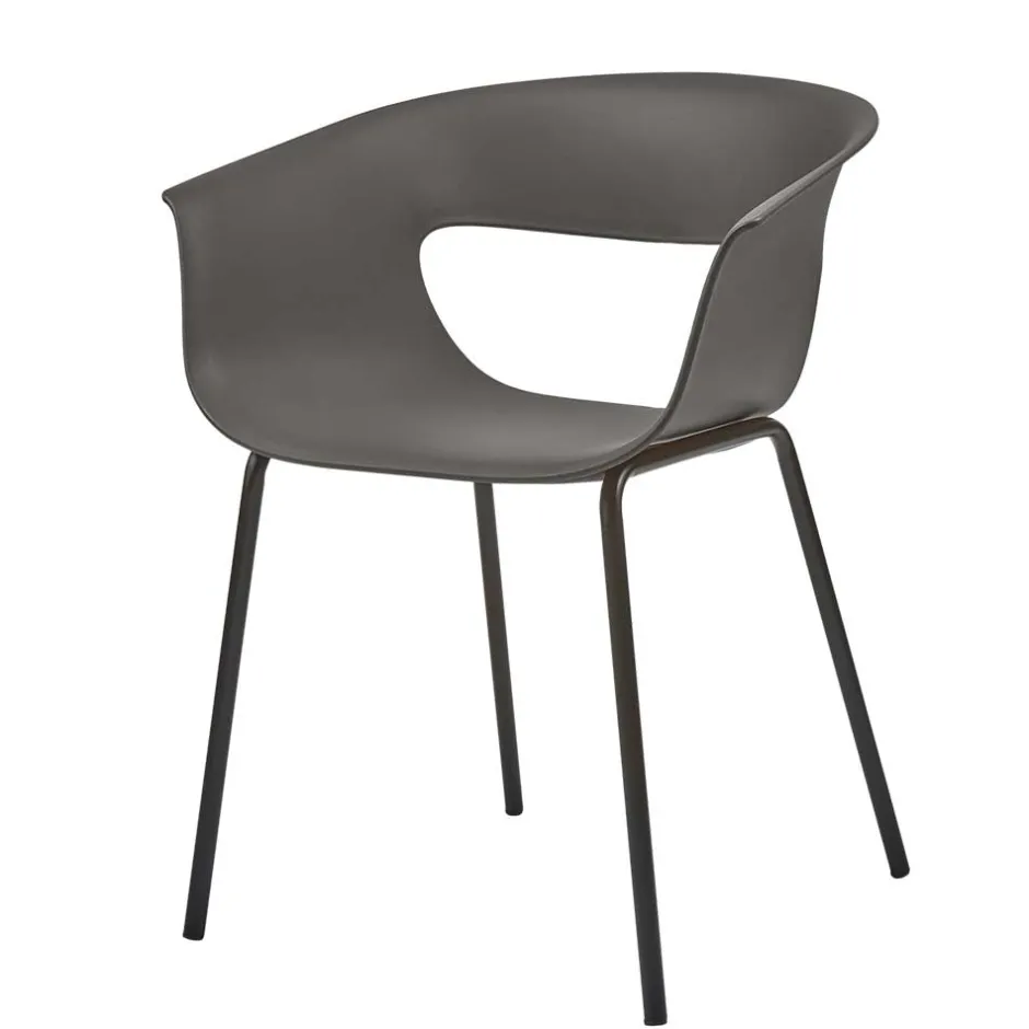 Wohnen Schalenstuhl mit Armlehnen - Niabelda (2er Set)