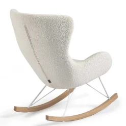Wohnen Schaukelsessel in Weiß Lammfell Optik - Lysandro