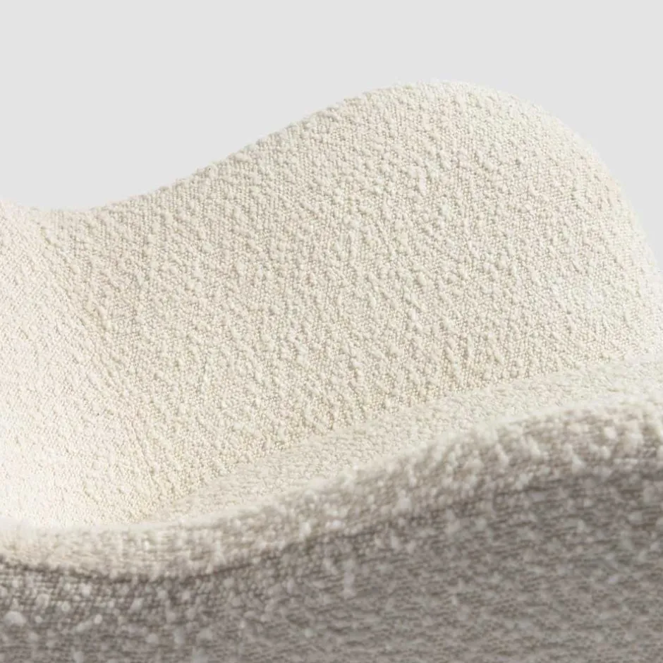 Wohnen Schaukelsessel in Weiß Lammfell Optik - Lysandro