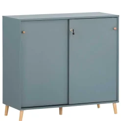 Wohnen Schiebetüren Büroschrank in Petrol - Baiamare