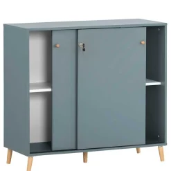 Wohnen Schiebetüren Büroschrank in Petrol - Baiamare