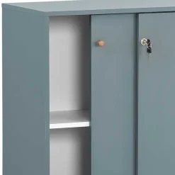 Wohnen Schiebetüren Büroschrank in Petrol - Baiamare