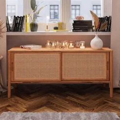 Wohnen Schiebetüren Lowboard aus Wildbuche - Indrya