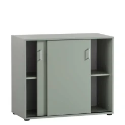 Schiebetüren-Aktenschrank in Graugrün - Espresso^Wohnen Clearance