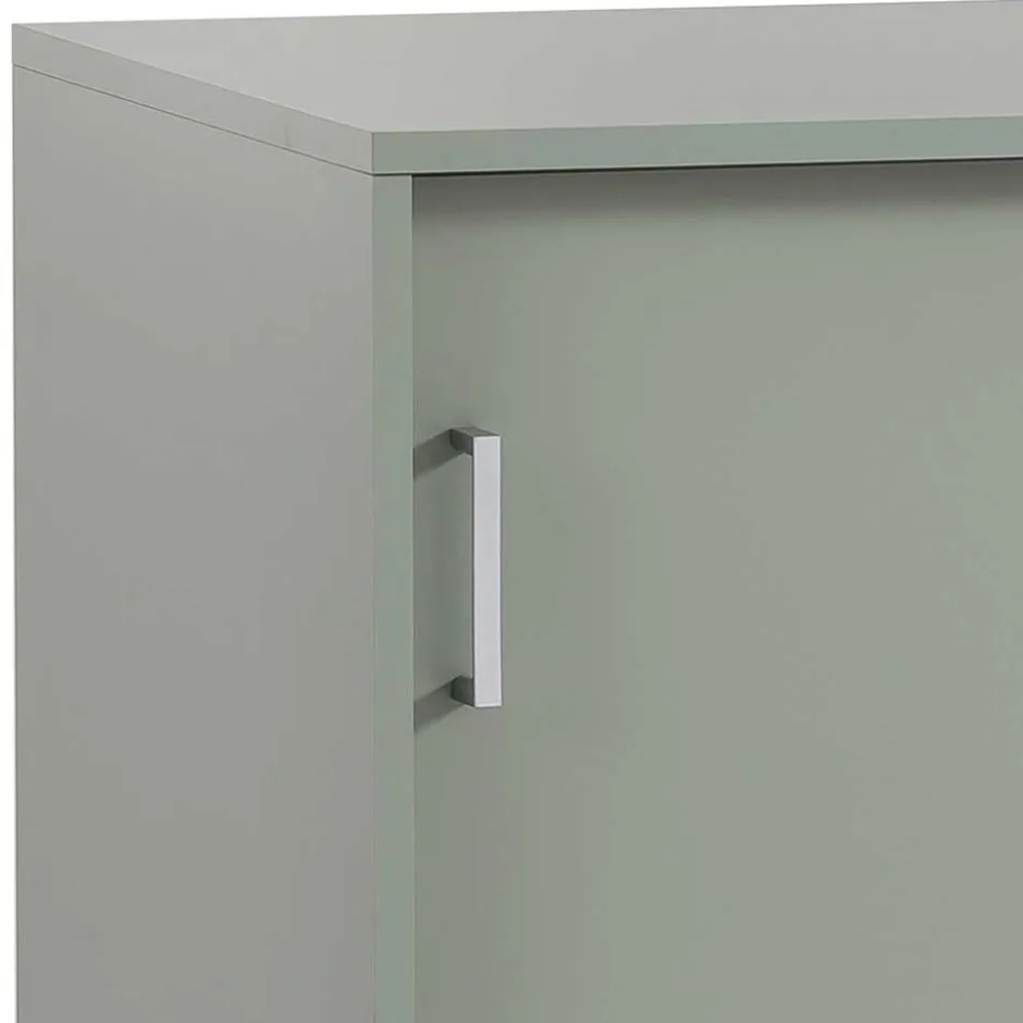 Schiebetüren-Aktenschrank in Graugrün - Espresso^Wohnen Clearance