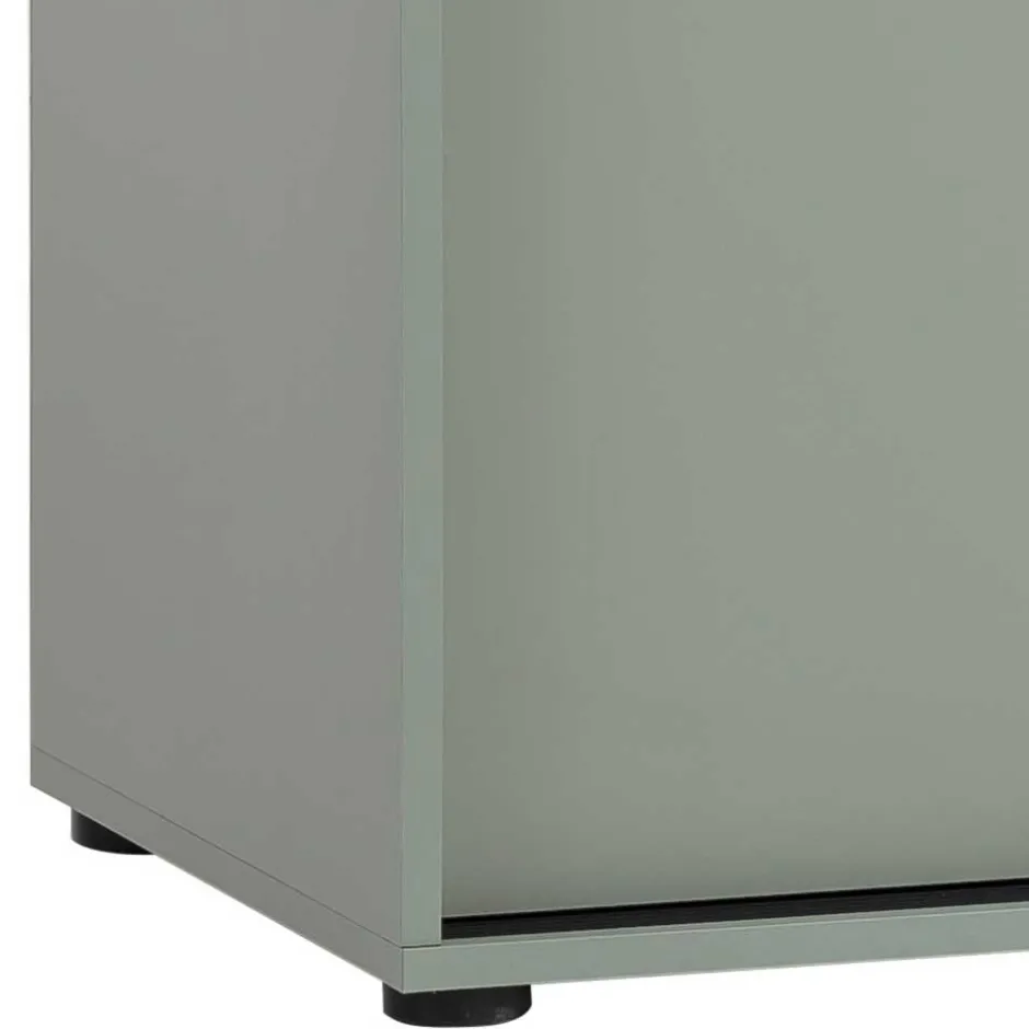 Schiebetüren-Aktenschrank in Graugrün - Espresso^Wohnen Clearance