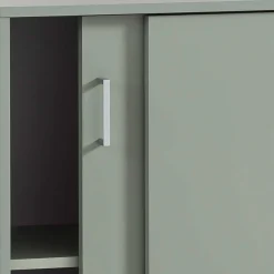 Schiebetüren-Aktenschrank in Graugrün - Espresso^Wohnen Clearance