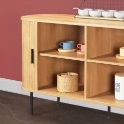 Wohnen Schiebetüren-Sideboard in ovalem Design - Barnetta