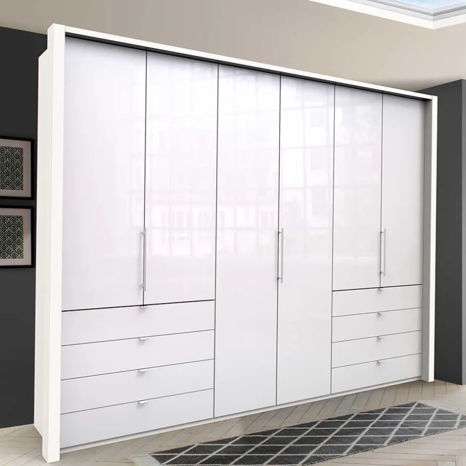 Wohnen Schlafbereich Kleiderschrank mit acht Schubkästen - Dolienca