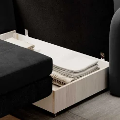 Wohnen Schlafcouch in Dunkelgrau und Dunkelblau - Cartoon