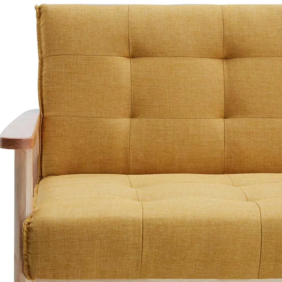 Wohnen Schlafcouch in Gelb & Eukalyptus Natur - Emkola