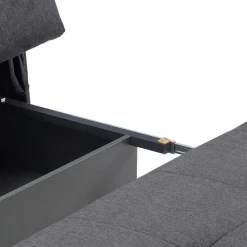 Schlafcouch mit Bettkasten in Dunkelgrau - Lenza^Wohnen New