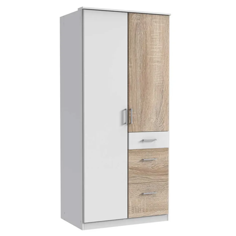 Schlafraum Kleiderschrank mit drei Schubladen - Magdelan^Wohnen Sale