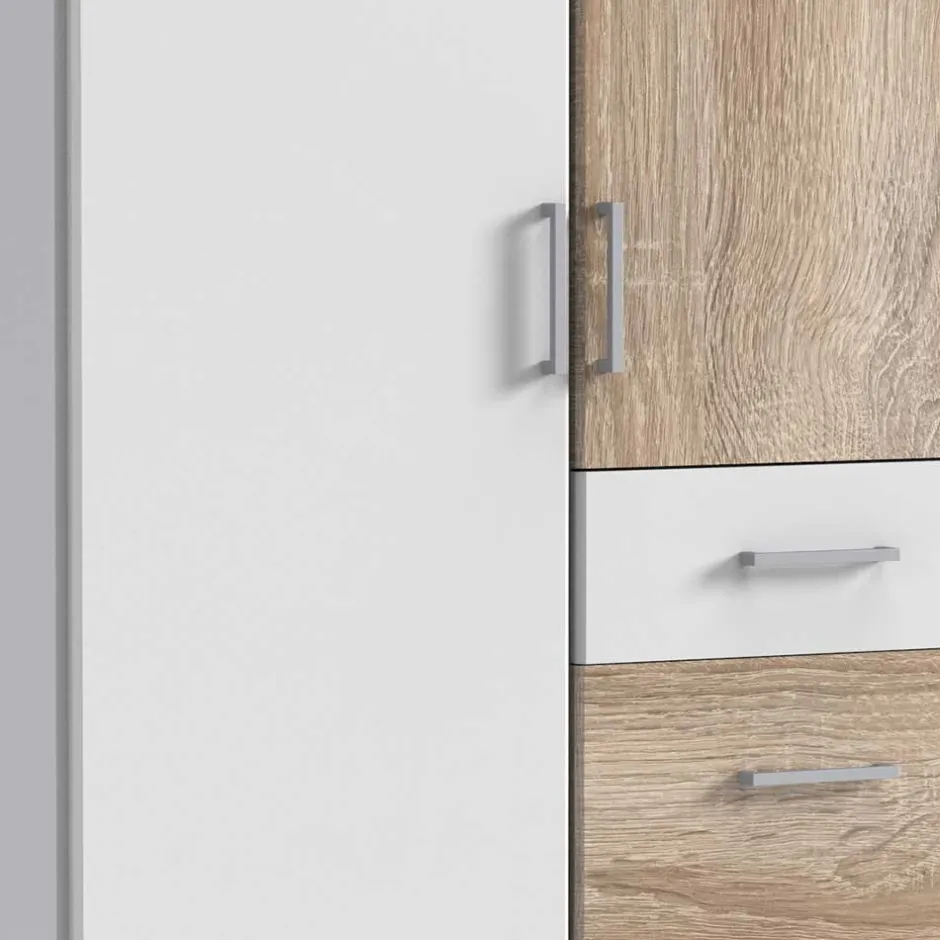 Schlafraum Kleiderschrank mit drei Schubladen - Magdelan^Wohnen Sale